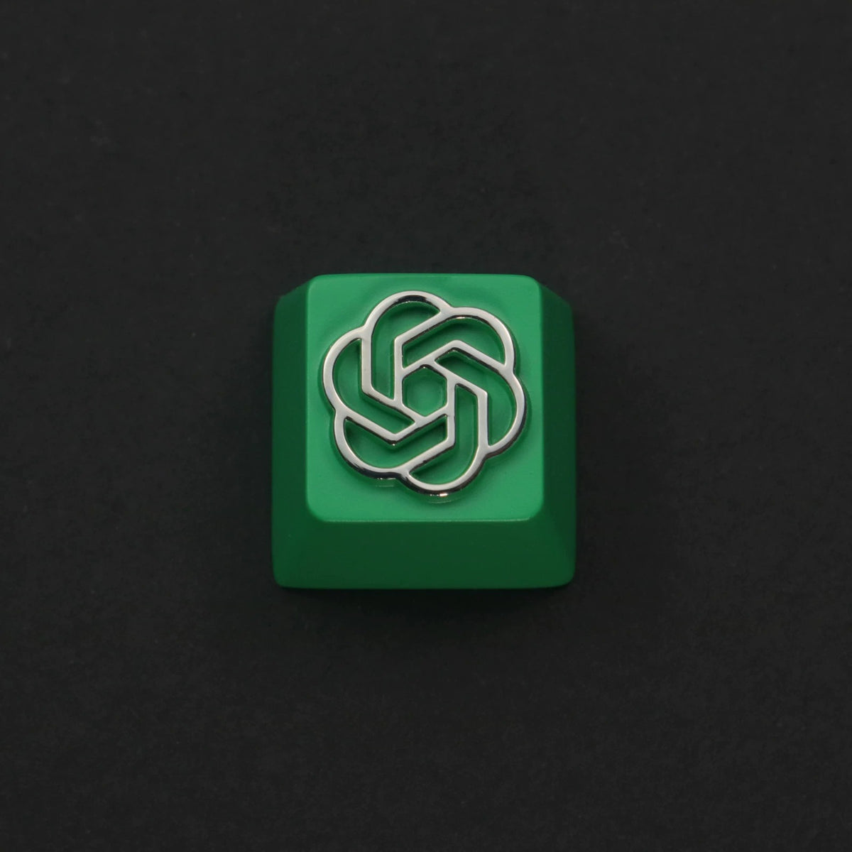 OpenAI peripheral GPT personalized keycaps, metal logo, metal decorative keycaps, mechanical keyboard keycaps