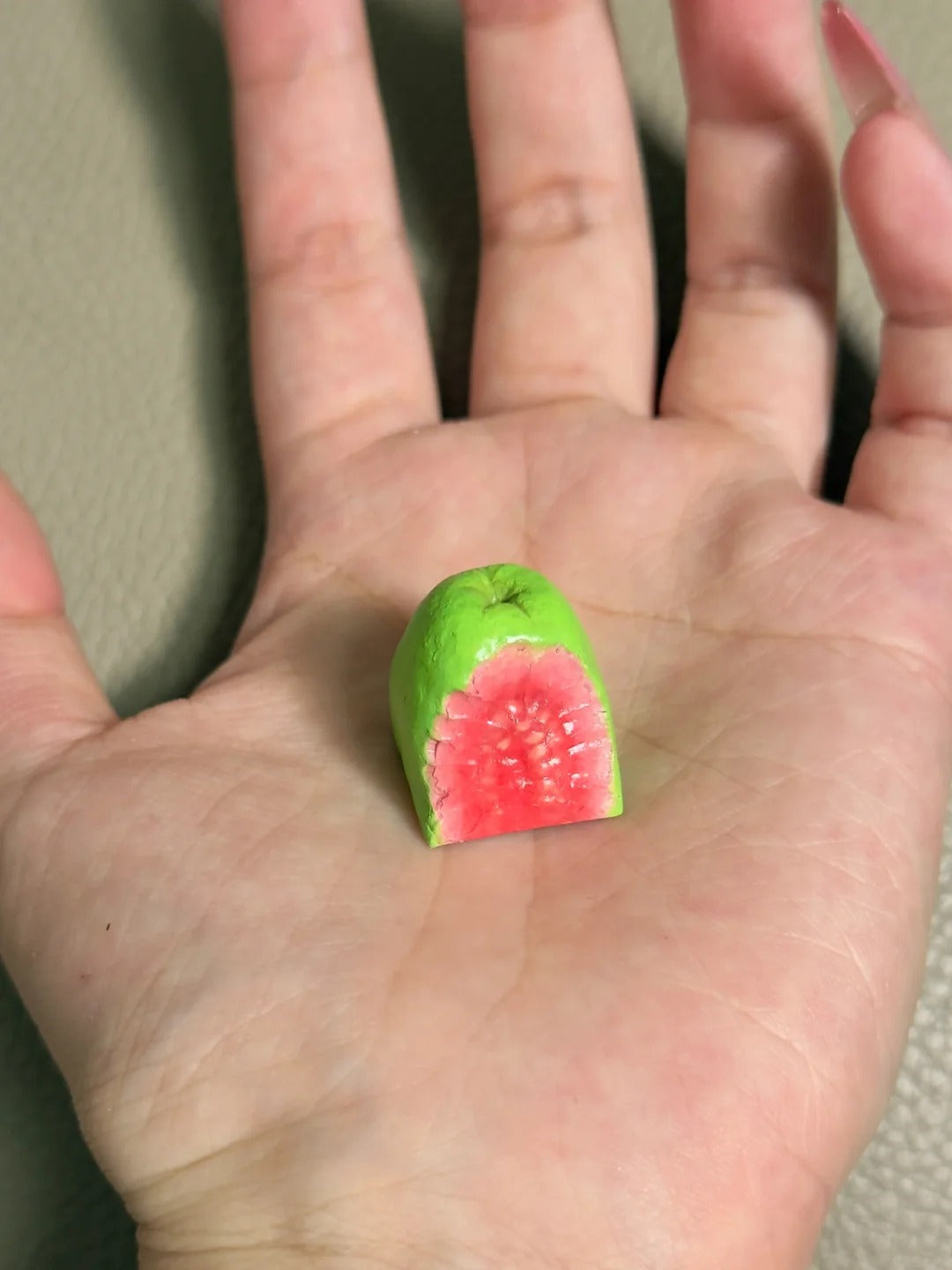 Simulated fruit series keycaps, handmade personalized keycaps made of soft clay material, mechanical keyboard creatively decorated keycaps