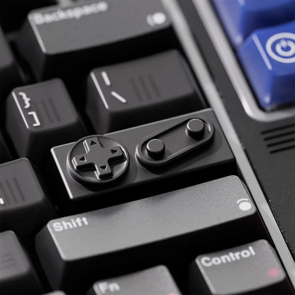 PEI Personalized Keycaps PC Material Personalized Keycaps, Gamepad Shaped Keys, Gamepad Metal CNC Mechanical Keyboard Decorative Keycap Set