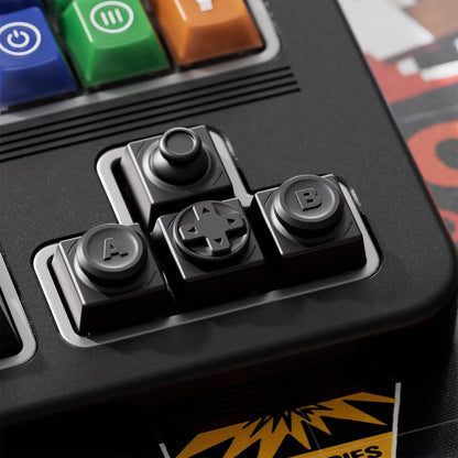 PEI Personalized Keycaps PC Material Personalized Keycaps, Gamepad Shaped Keys, Gamepad Metal CNC Mechanical Keyboard Decorative Keycap Set