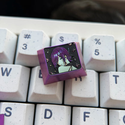 Chainsaw Man series, Reze, 1.25U titanium alloy personalized keycaps, anime and game culture creative decorative keycaps
