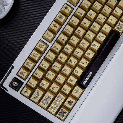 Mysterious Egypt, Metal Gloss PBT Material Personalized Keycap Set, Mechanical Keyboard Theme Design Decorative Keycap Set