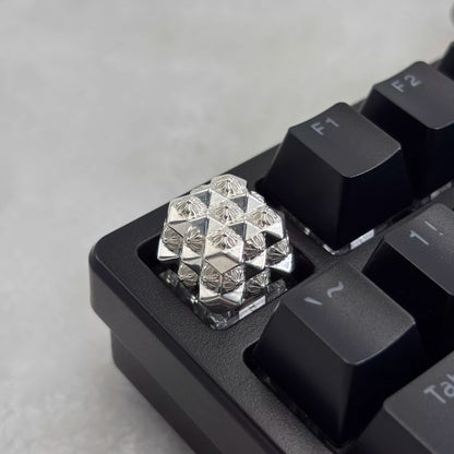 Chrome Hearts style, Metal retro patterned personalized keycaps, trendy and fashionable with decorative keycaps