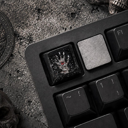 Dark themed design, Medieval Gothic style，crystal resin personalized keycaps, artisankeycaps， Mechanical keyboard decorative keycaps