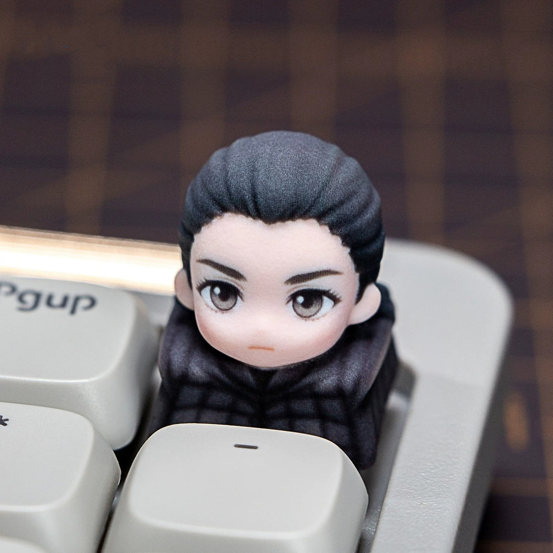 Game of Thrones themed cartoon character half body keycaps, printed with multi-color resin, not corroded or faded, three-dimensional modeling, anime, gaming, cultural creativity, personalized keycaps, mechanical keyboard decoration keycaps