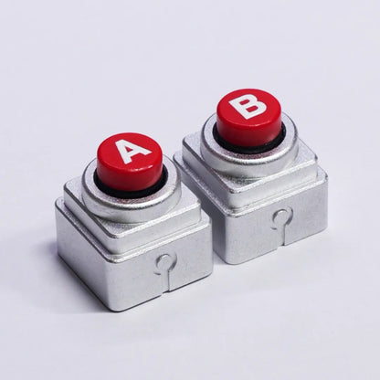Arcade game shaped keycap set, lucky joystick+double happiness button, personalized metal keycaps, mechanical keyboard game cultural and creative peripheral, decorative keycaps