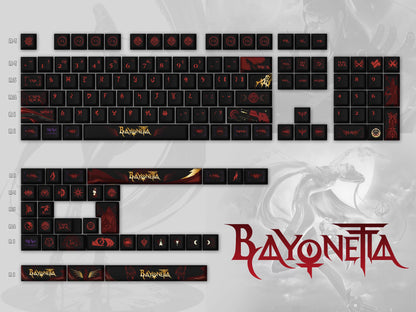 Bayonetta Theme Design, PBT material, sublimation， Personalized keycap set, original factory height mechanical keyboard decorative keycap set