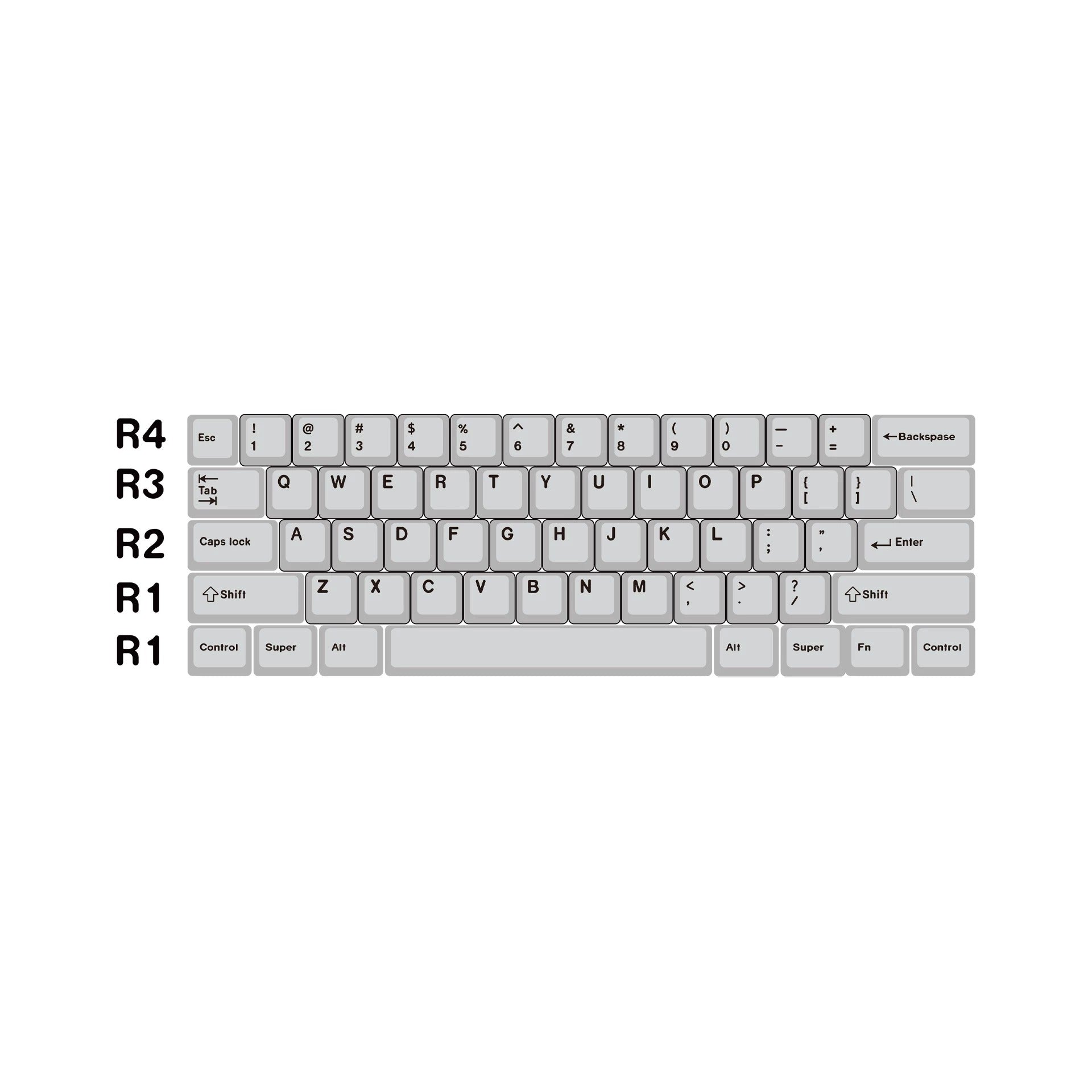 Anode violet aluminum alloy metal keycap set factory height, mechanical keyboard metal decorative keycaps, liquid character design artistic keycaps