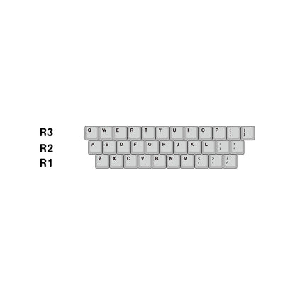Anode violet aluminum alloy metal keycap set factory height, mechanical keyboard metal decorative keycaps, liquid character design artistic keycaps
