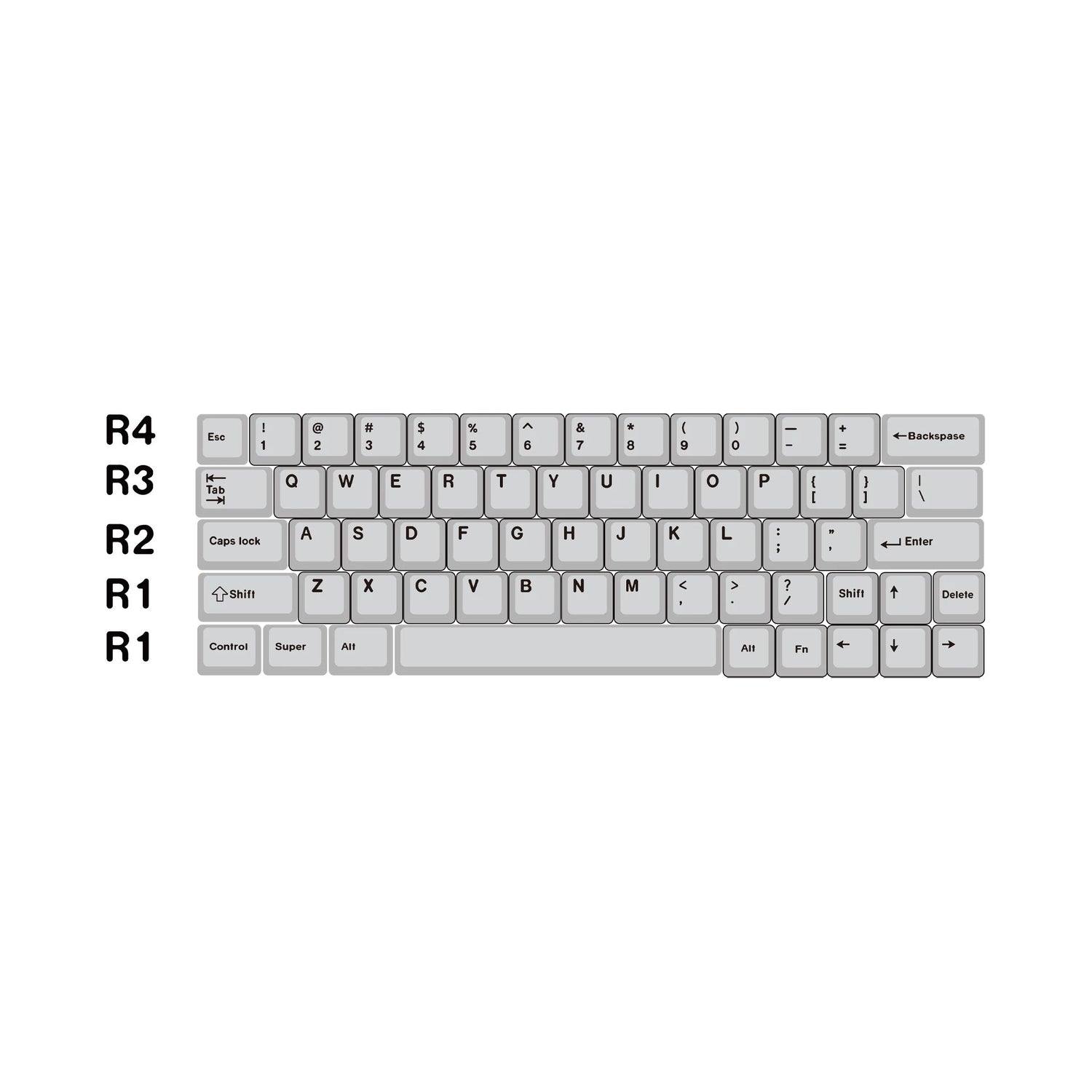 Anode violet aluminum alloy metal keycap set factory height, mechanical keyboard metal decorative keycaps, liquid character design artistic keycaps