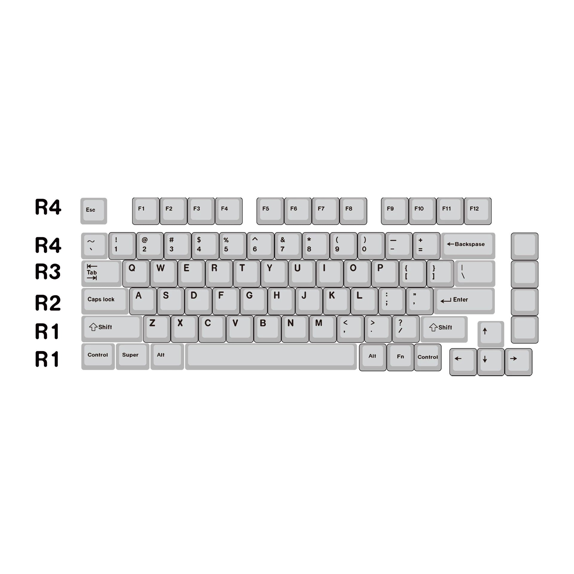 Anode violet aluminum alloy metal keycap set factory height, mechanical keyboard metal decorative keycaps, liquid character design artistic keycaps