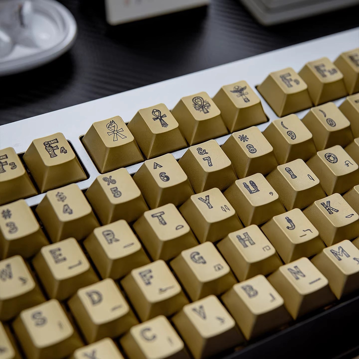 Mysterious Egypt, Metal Gloss PBT Material Personalized Keycap Set, Mechanical Keyboard Theme Design Decorative Keycap Set