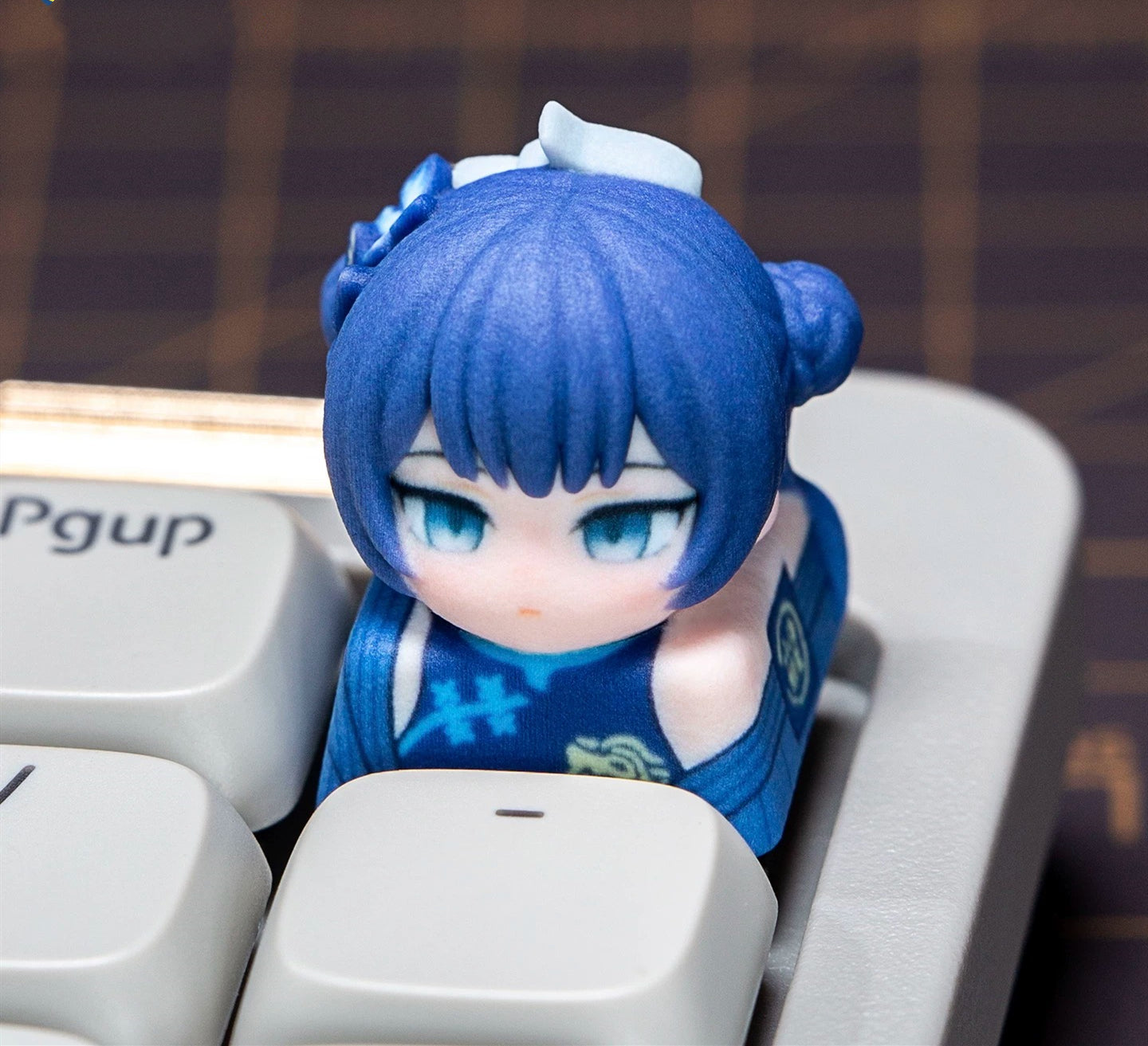 Blue Archive The Animation series, doujin character half body design multi-color resin personalized keycaps, anime game culture peripheral products keyboard decoration keycaps