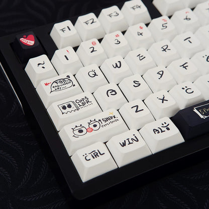 Original design personality world, PBT material personalized keycap set,  cultural creative decoration keycap set, compatible with 61/64/68/75/84/87/104 mechanical keyboard