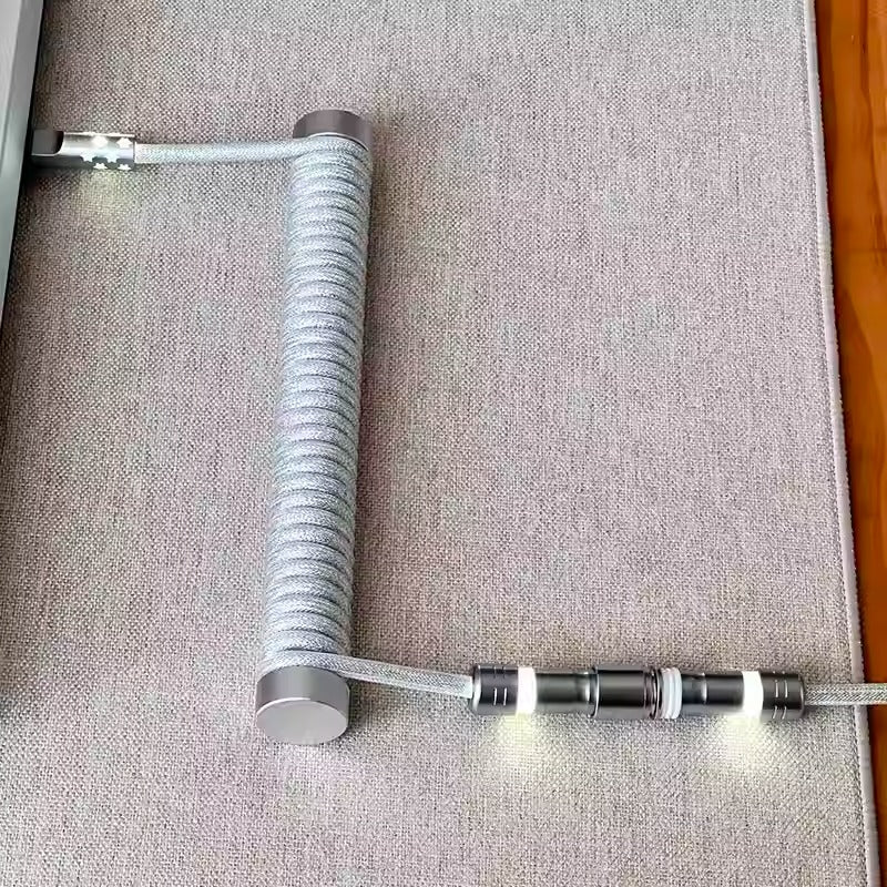 Customized keyboard cable 1.5M aviation plug-in optical mechanical keyboard manual customization data cable 8K return rate supports magnetic axis