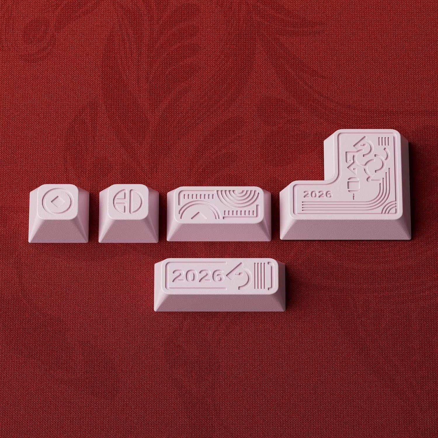 Aluminum alloy personalized keycaps, Year of the Horse commemorative edition, simple modular directional keys, metal material decorative keycaps