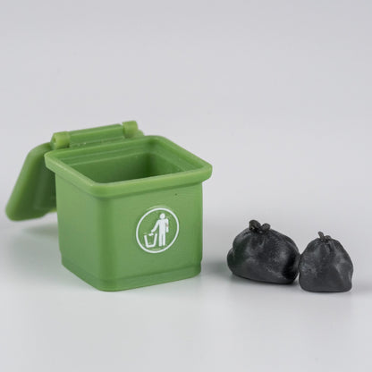 Environmentally friendly trash can personalized keycaps, creative pranks, funny and innovative design decorative keycaps, mechanical keyboard art installation keycaps