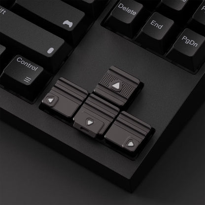 Aluminum alloy personalized keycaps, Year of the Horse commemorative edition, simple modular directional keys, metal material decorative keycaps