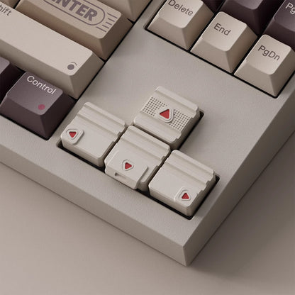 Aluminum alloy personalized keycaps, Year of the Horse commemorative edition, simple modular directional keys, metal material decorative keycaps