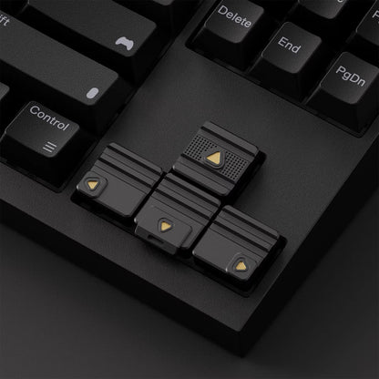 Aluminum alloy personalized keycaps, Year of the Horse commemorative edition, simple modular directional keys, metal material decorative keycaps