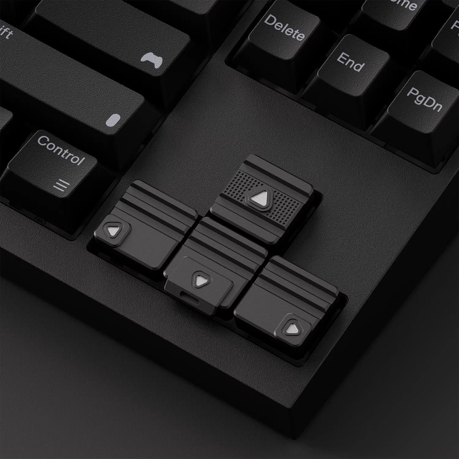 Aluminum alloy personalized keycaps, Year of the Horse commemorative edition, simple modular directional keys, metal material decorative keycaps