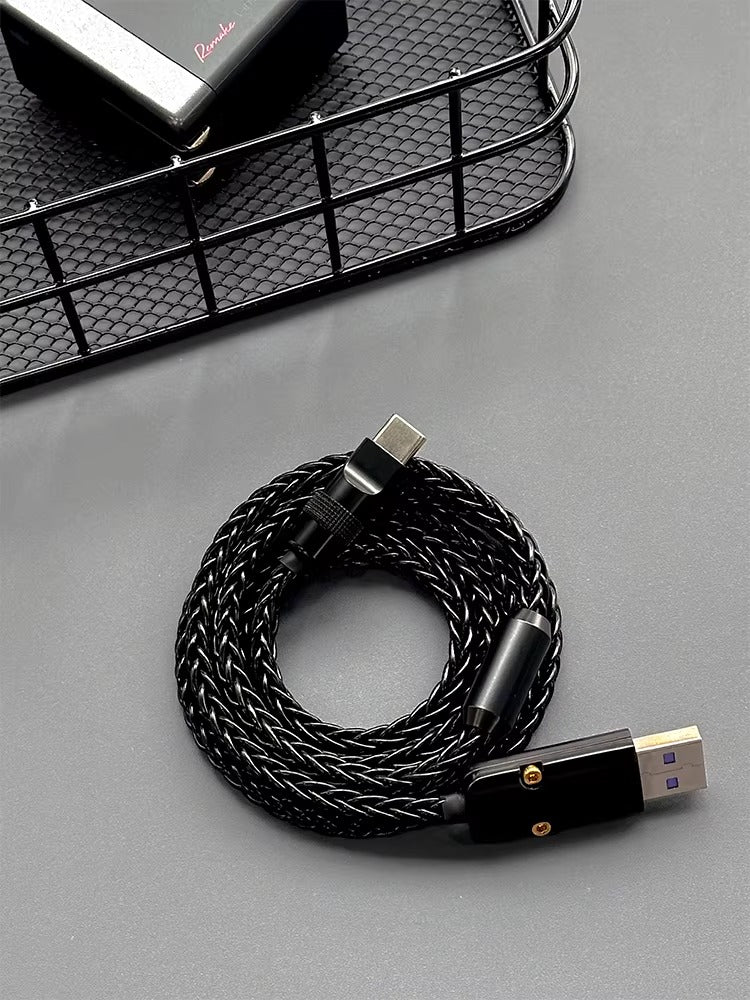 Single crystal copper customized mechanical keyboard data cable basic straight line type USBTypeC interface