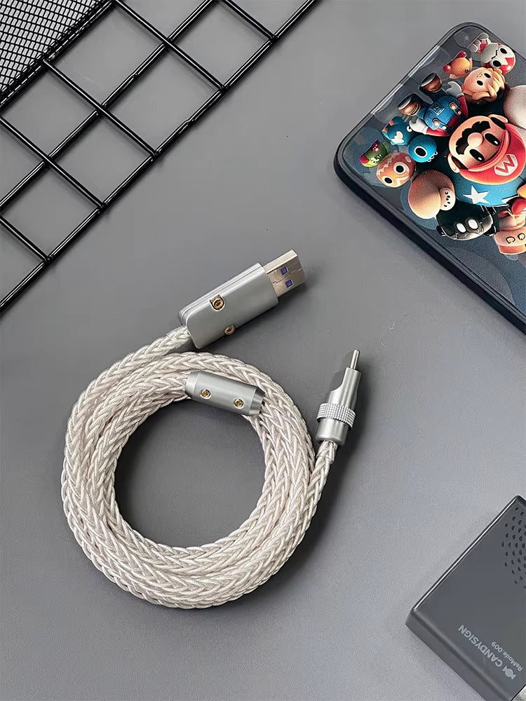 Single crystal copper customized mechanical keyboard data cable basic straight line type USBTypeC interface