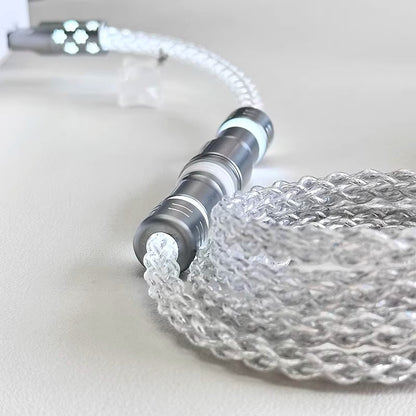 Single crystal copper aviation plug data cable cold white light 8k return rate mechanical keyboard customized manual data cable