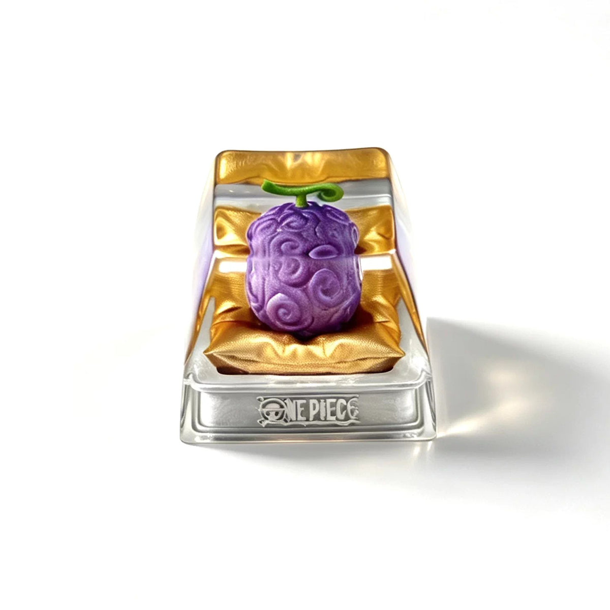 One Piece series, Devil Fruit/Akuma no Mi theme coating and sealing design, Crystal Resin Personalized Keycaps, Anime Game Culture Creative Resin Keycaps, Mechanical Keyboard Art Decorative Keycaps