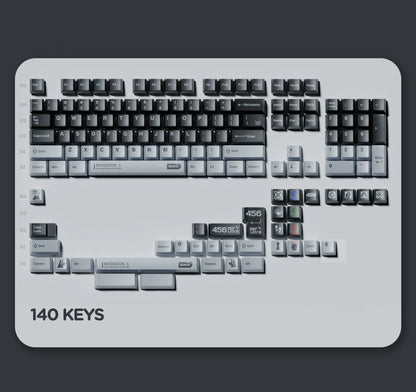 Original design - Ultra theme, original high PBT material creative keycap set, mechanical keyboard decorative keycaps, keyboard replacement keycaps, artistic keycaps, Compatible with 61/64/68/75/84/87/104 key mechanical keyboard keycap set
