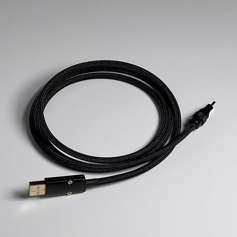 Customized mechanical keyboard data cable, pure hand woven wire, basic straight line design, USB TypeC interface