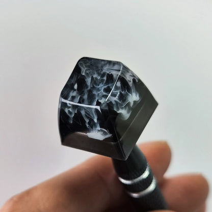 Ink wash style, crystal resin personalized keycaps, classical style resin handmade decorative keycaps