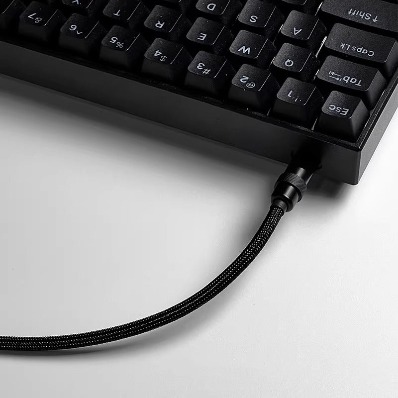 Customized mechanical keyboard data cable, pure hand woven wire, basic straight line design, USB TypeC interface