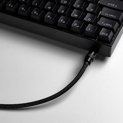 Customized mechanical keyboard data cable, pure hand woven wire, basic straight line design, USB TypeC interface