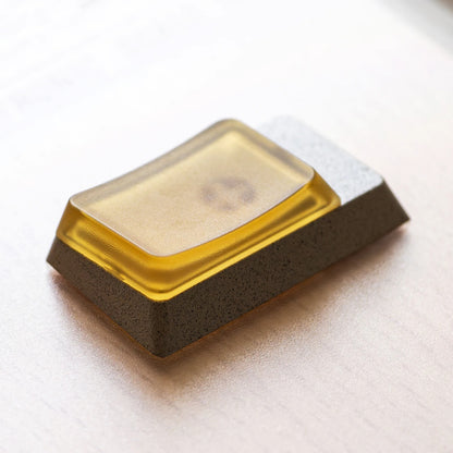 Ladder metal keycaps, standard 1.75U/R2 height, CNC aluminum alloy PEI industrial style single personalized caps customized