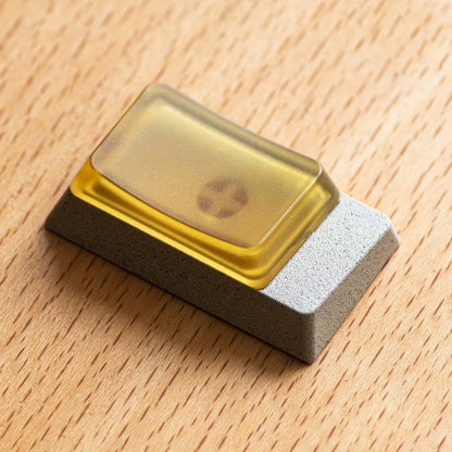Ladder metal keycaps, standard 1.75U/R2 height, CNC aluminum alloy PEI industrial style single personalized caps customized