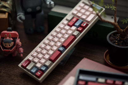 Monument Valley, ANCORE LIGHT themed personalized keycap set, soft gloss metallic pink factory high sublimation process keycaps, fully supplemented