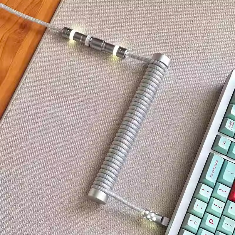Customized keyboard cable 1.5M aviation plug-in optical mechanical keyboard manual customization data cable 8K return rate supports magnetic axis
