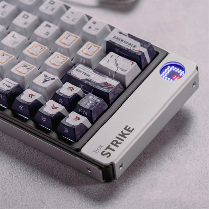 Ultraman Tiga，Global Unlimited Task Squad theme, carbon fiber texture PBT material anime and game cultural and creative keycaps set, Compatible with 61/64/68/75/84/87/104 Key Mechanical Keyboard Keycap Set