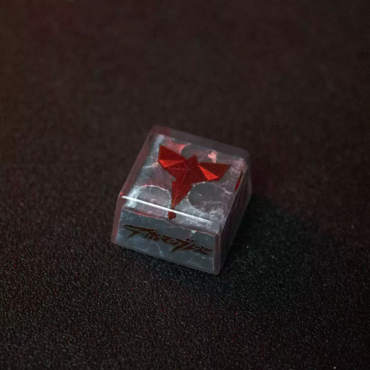 Tekkaman Blade Theme logo , crystal resin personalized keycaps, game culture creative keycaps, Mechanical keyboard decorative keycaps