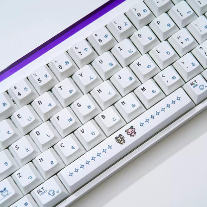 Electronic Pet, Virtual Pet theme design replaces keycaps, PBT material material personalized keycap set, compatible with 61/64/68/75/84/87/104 mechanical keyboard replacement keycap