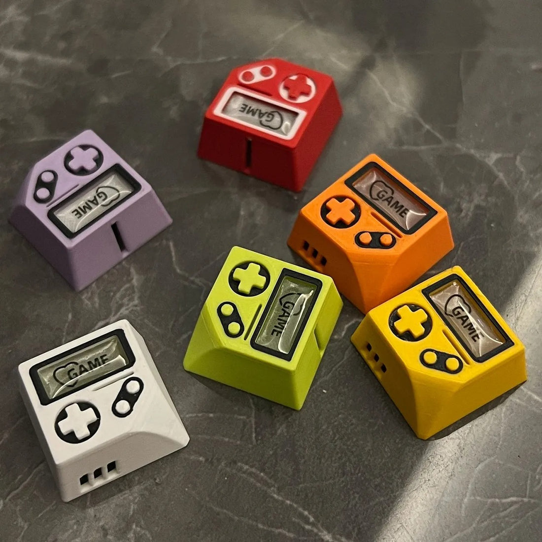Game boy, 3D printed resin material personalized keycap, game themed translucent decorative keycap