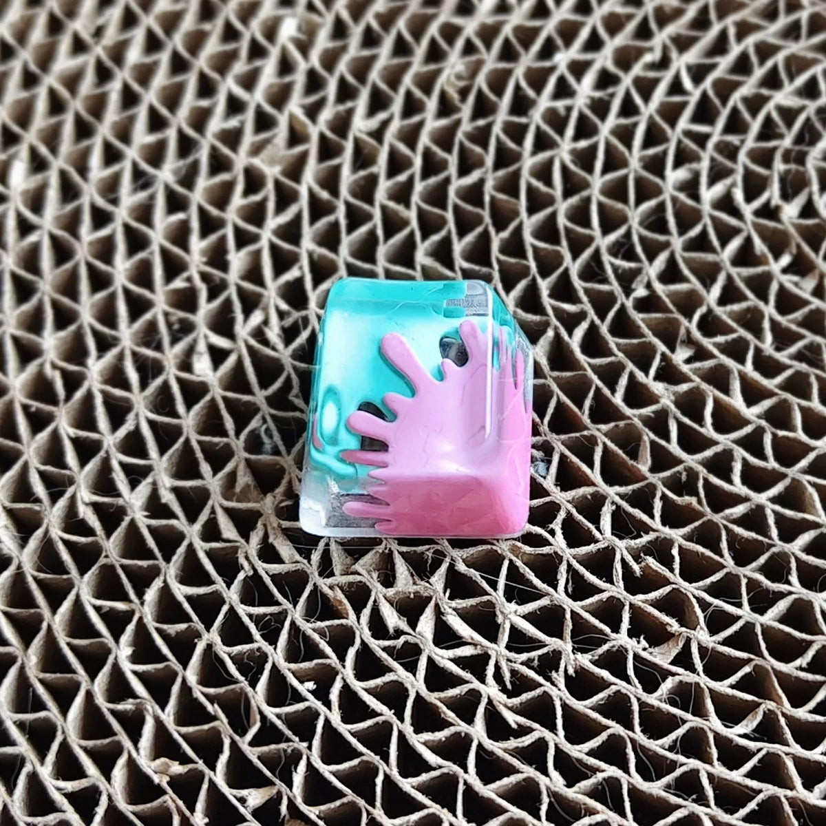 Splatoon theme, inkjet/graffiti, crystal resin personalized keycaps, game culture creative keycaps, Mechanical keyboard decorative keycaps