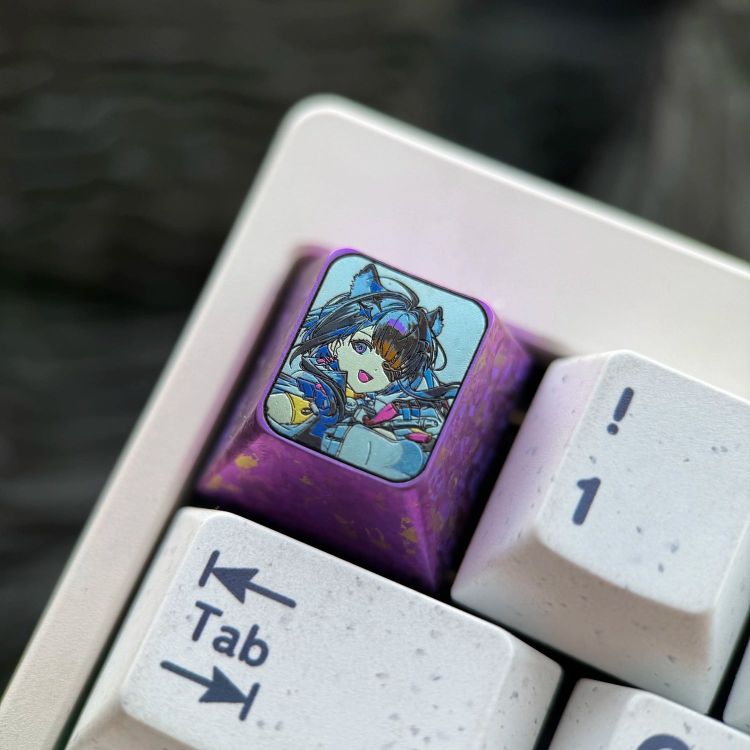 Arknights: Endfield Theme, 1U Titanium Alloy Custom Keycaps, Anime &amp; Gaming Cultural Creative Mechanical Keyboard Decor Keycaps