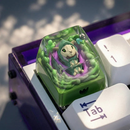 Slay the spire theme design, crystal resin personalized keycaps, game culture creative mechanical keyboard decorative keycaps