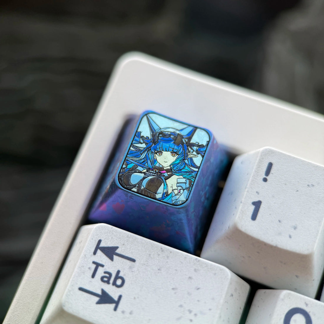 Arknights: Endfield Theme, 1U Titanium Alloy Custom Keycaps, Anime & Gaming Cultural Creative Mechanical Keyboard Decor Keycaps