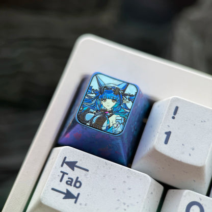 Arknights: Endfield Theme, 1U Titanium Alloy Custom Keycaps, Anime &amp; Gaming Cultural Creative Mechanical Keyboard Decor Keycaps