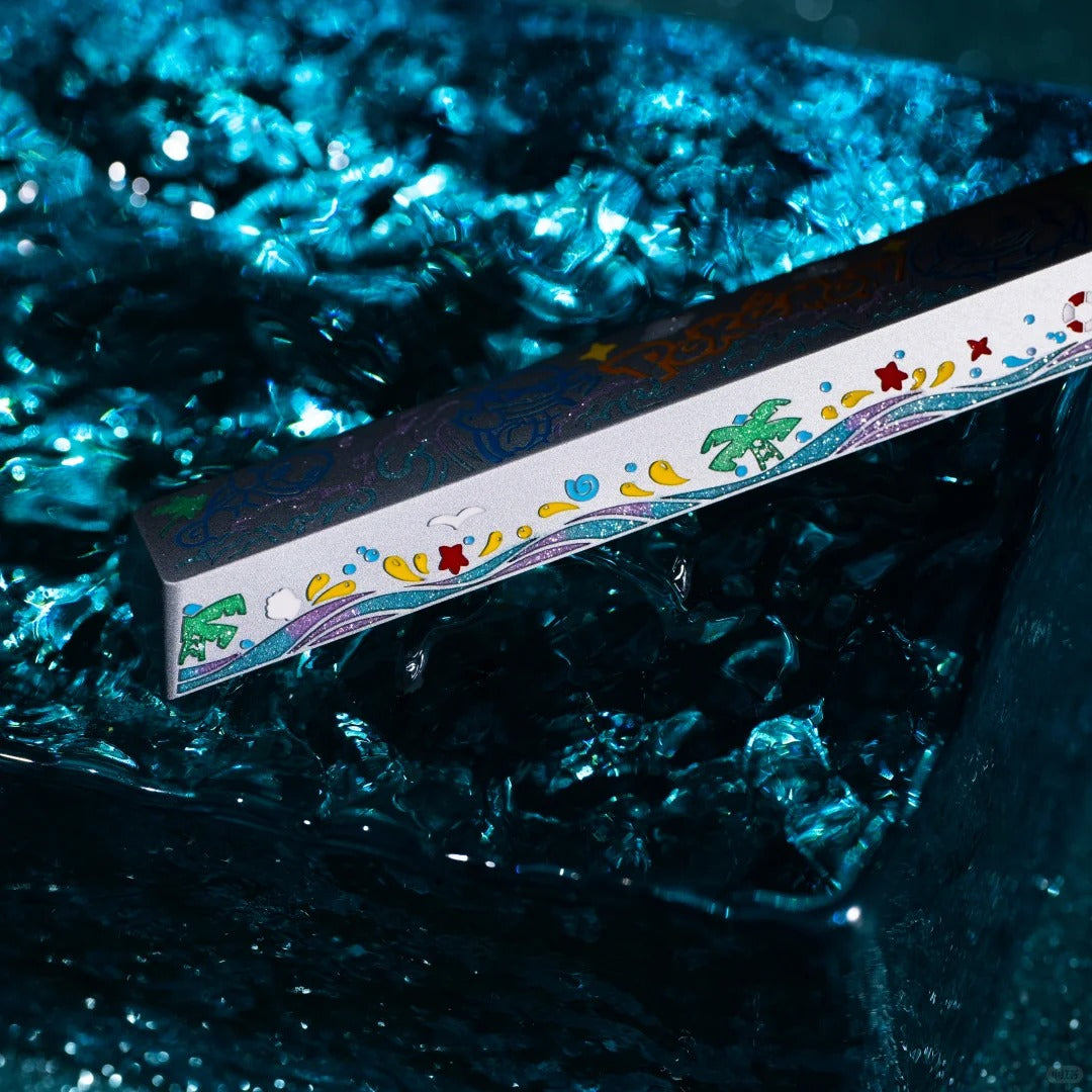 Pok é mon Series, Squirtle Theme, 6.25U Aluminum Spacebar Personalized Keycaps, Anime Game Culture Creative Cute Decorative Keycaps