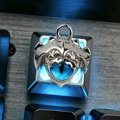 Dota，eye of skadi， Personalized keycap magnetic detachable necklace pendant, metal keycap, mechanical keyboard decorative keycap