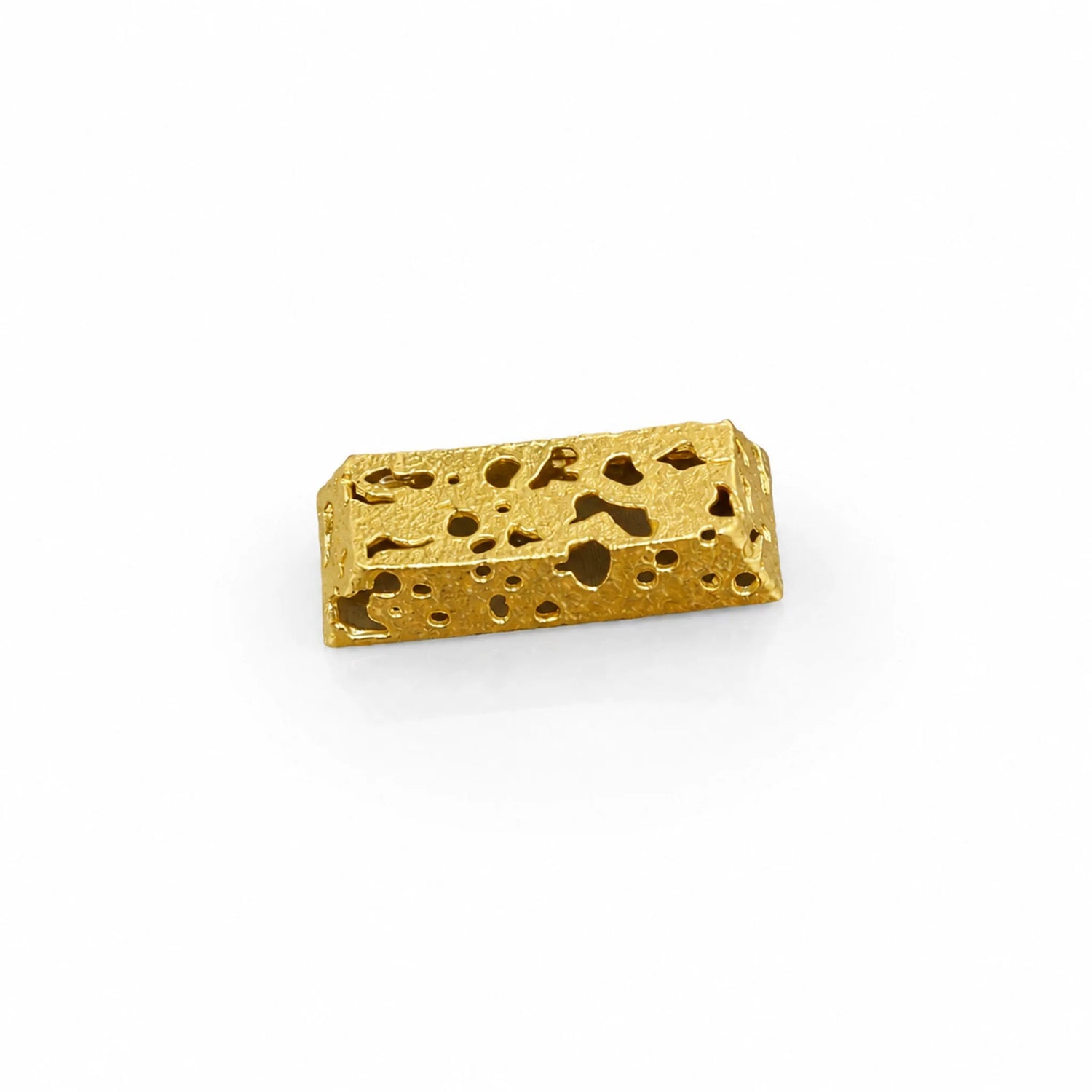 Hollow corrosion design, metal copper personalized keycaps, non-ferrous metal creative mechanical keyboard keycaps, computer desktop with decorative keycaps